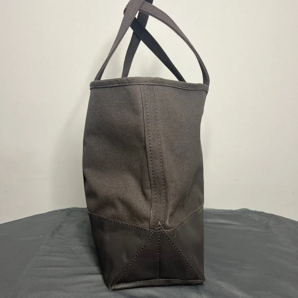 Eddie Bauer Boat Tote XL Waxed Canvas Bag Well Seasoned Outdoor Utility Garden - Picture 5 of 15